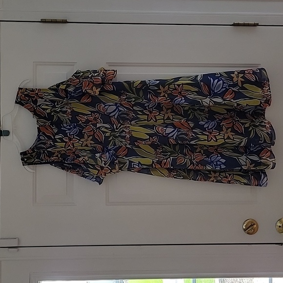 Nine West Cold Shoulder Print Mini Dress - Picture 8 of 8